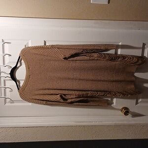 Planet Gold 2x Beige Distressed High Low Sweater #5